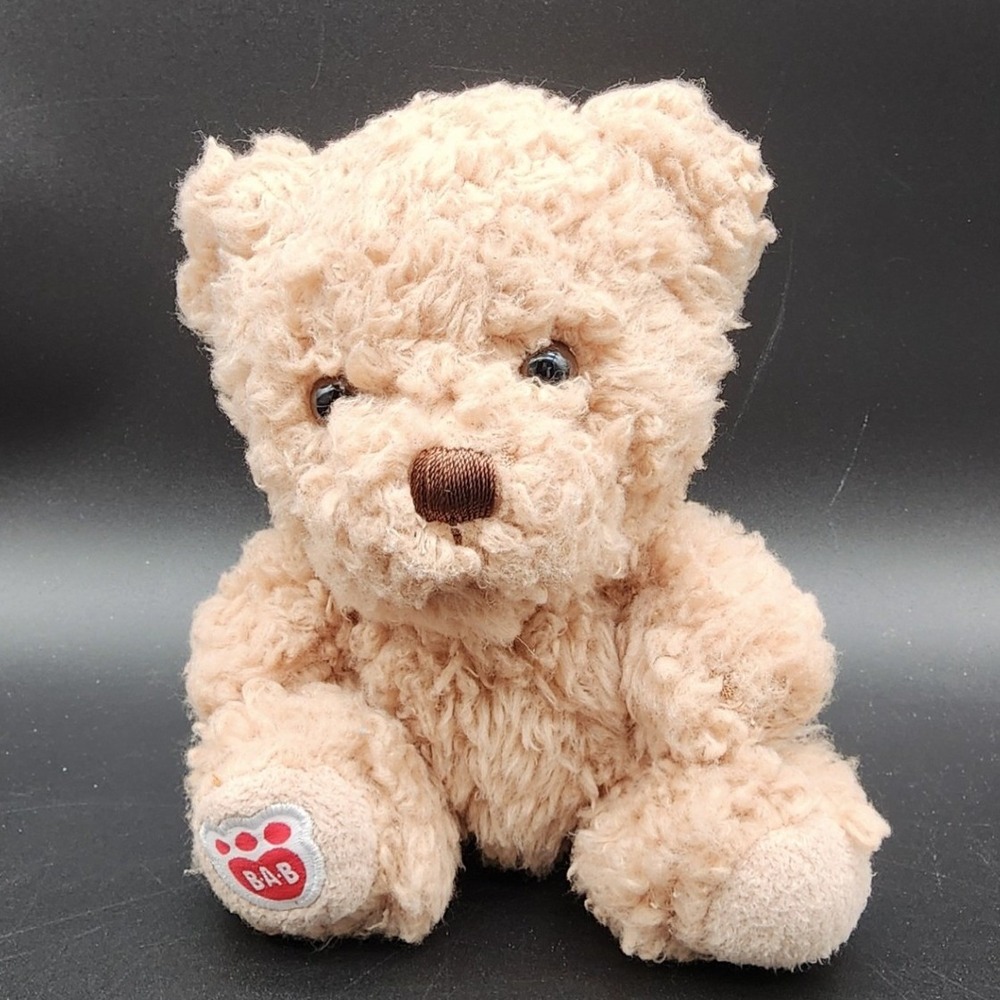 Build-A-Bear Buddies Mini Timeless Teddy Bear Tan Curly Sherpa Plush Stuffed